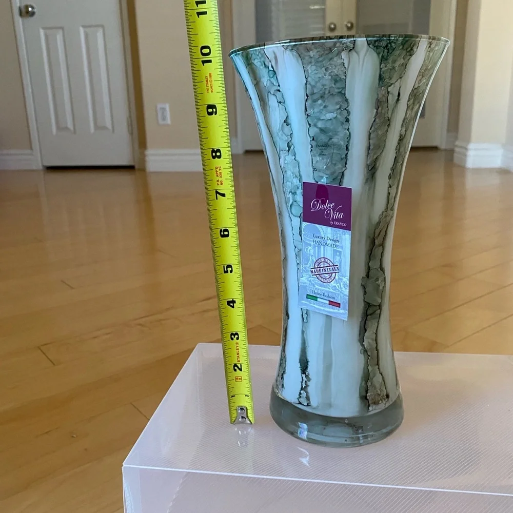 Marble-Effect Handmade Vase